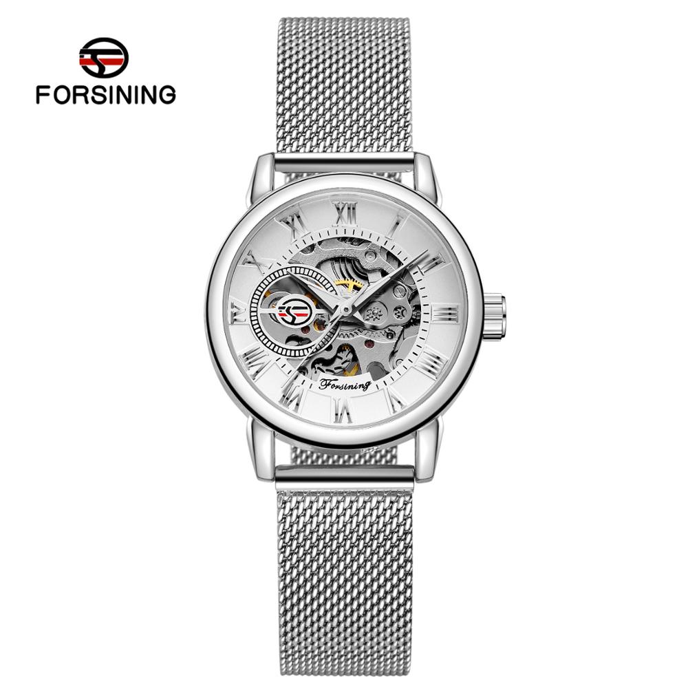 Mesh Stainless Strap - Reloj Mujer FORSINING mode femme montre