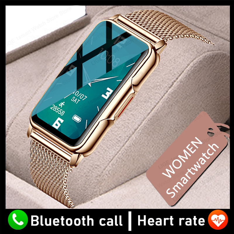 Smartwatch Ladies Watches Branded - LIGE-Montre intelligente étanche pour femme, surveillance