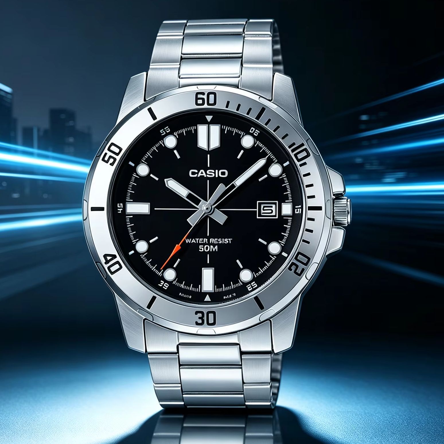 Smartwatch Casio Watches For Men - Montre analogique pour homme Casio MTP‑VD01D