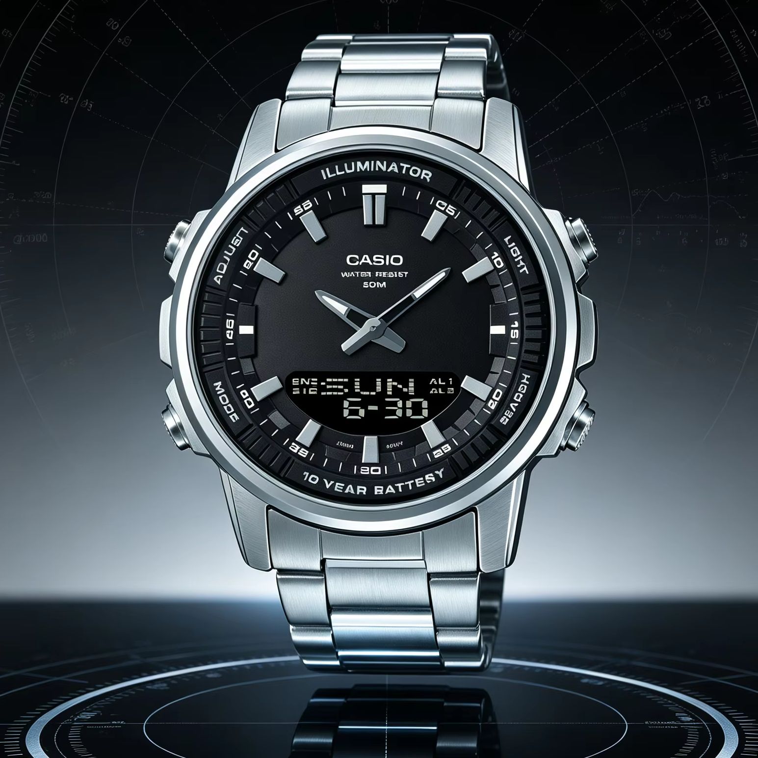 Smartwatch Casio Watches For Men - Casio AMW‑880D | Montre pour homme