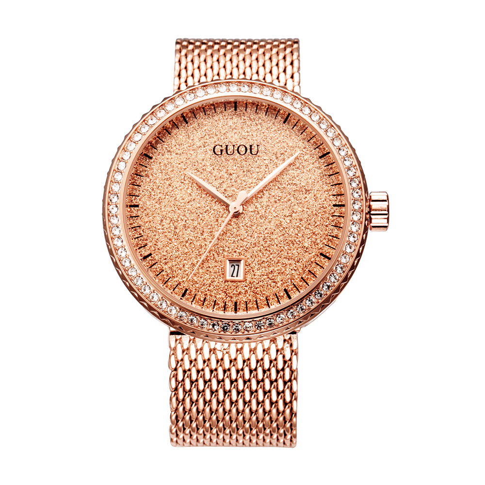 Guou-Montre à quartz rétro en  - Mesh Stainless Strap avis et prix