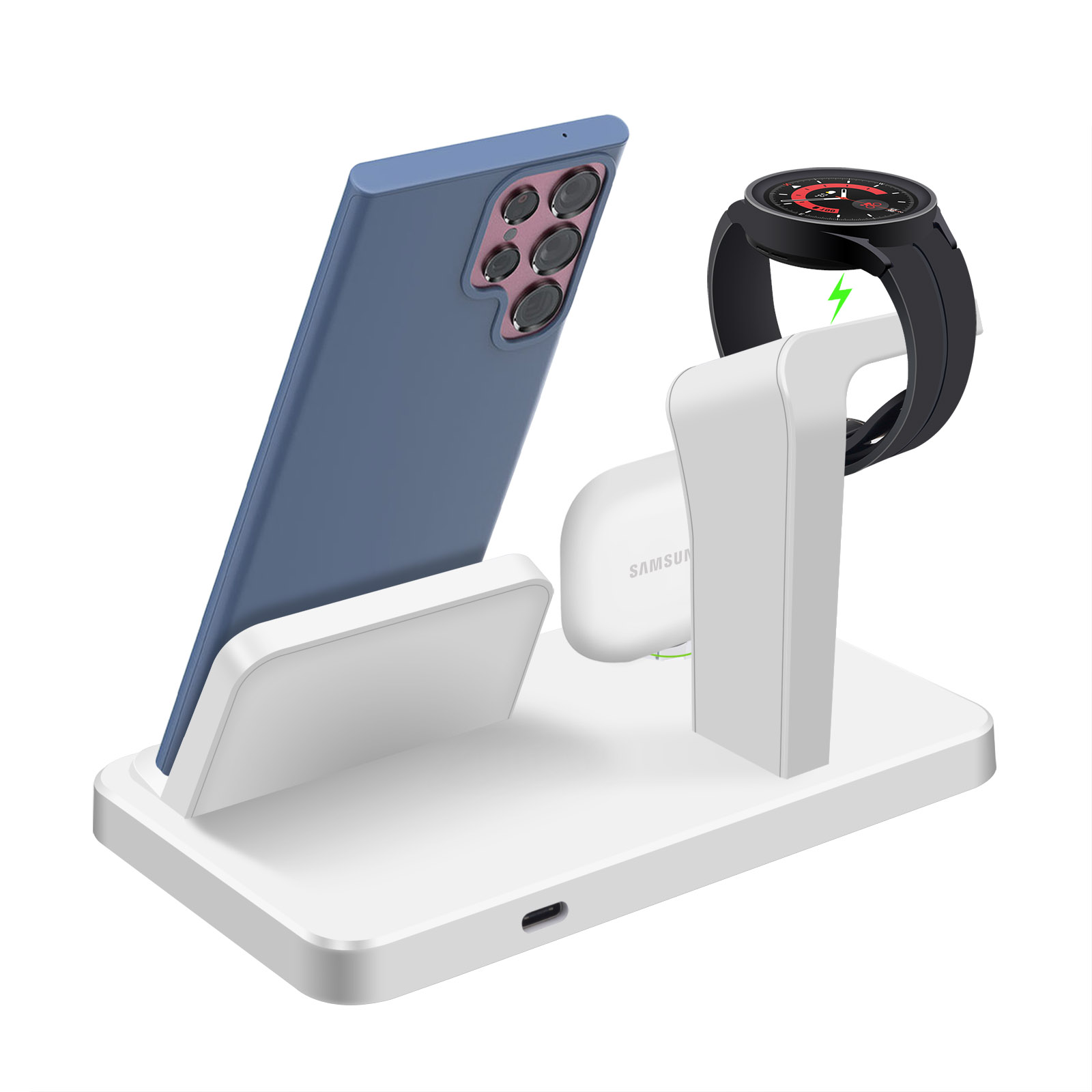 Chargeur sans fil 3 en 1 avec  - Watches Smartwatch Samsung avis et prix