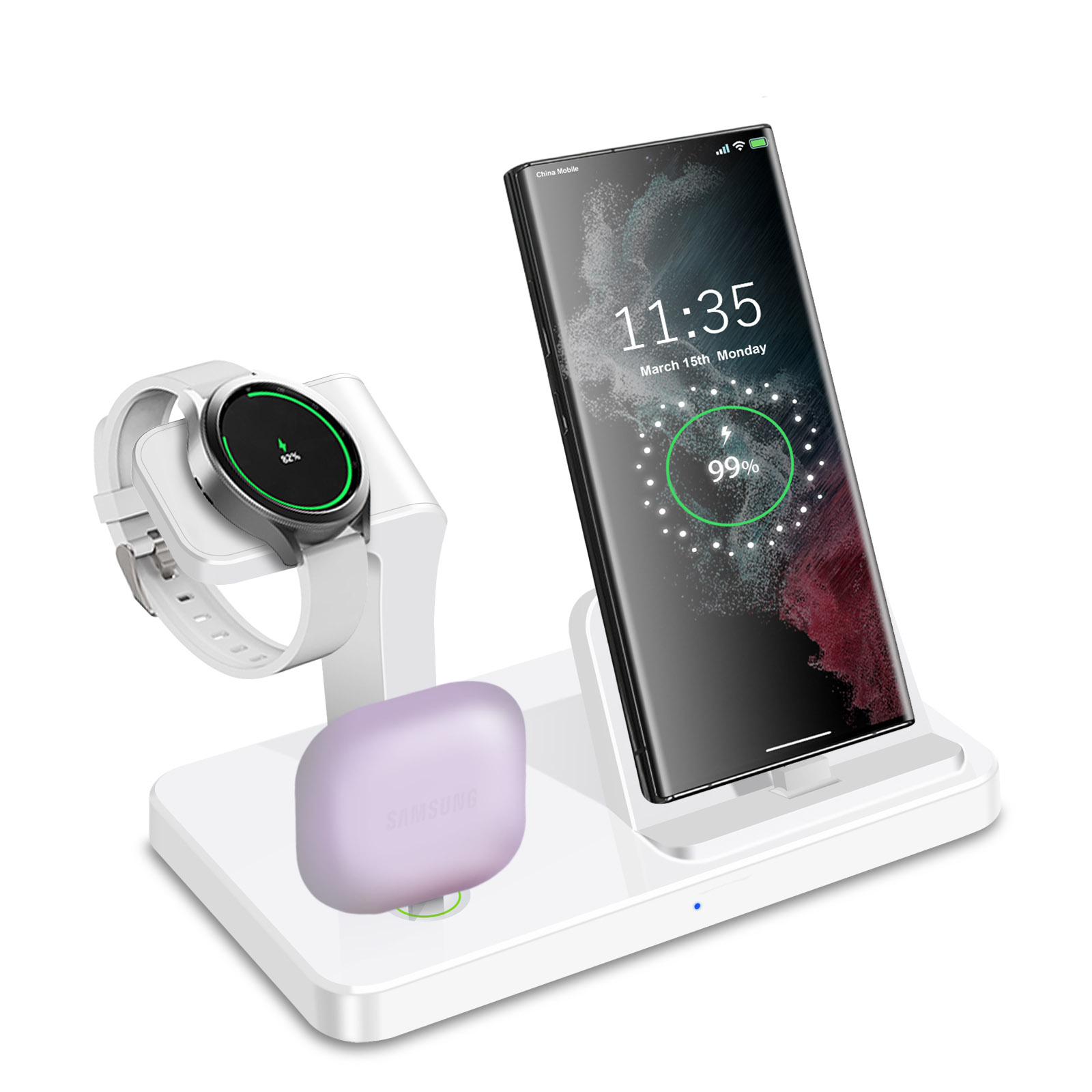 Chargeur sans fil 3 en 1 avec  - Watches Smartwatch Samsung avis et prix