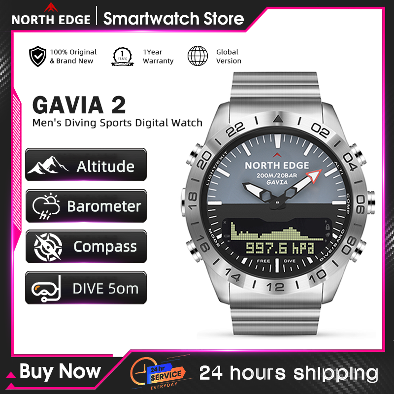 NORTH EDGE – montre de plongée - Smartwatch Army Watches For Men avis et prix
