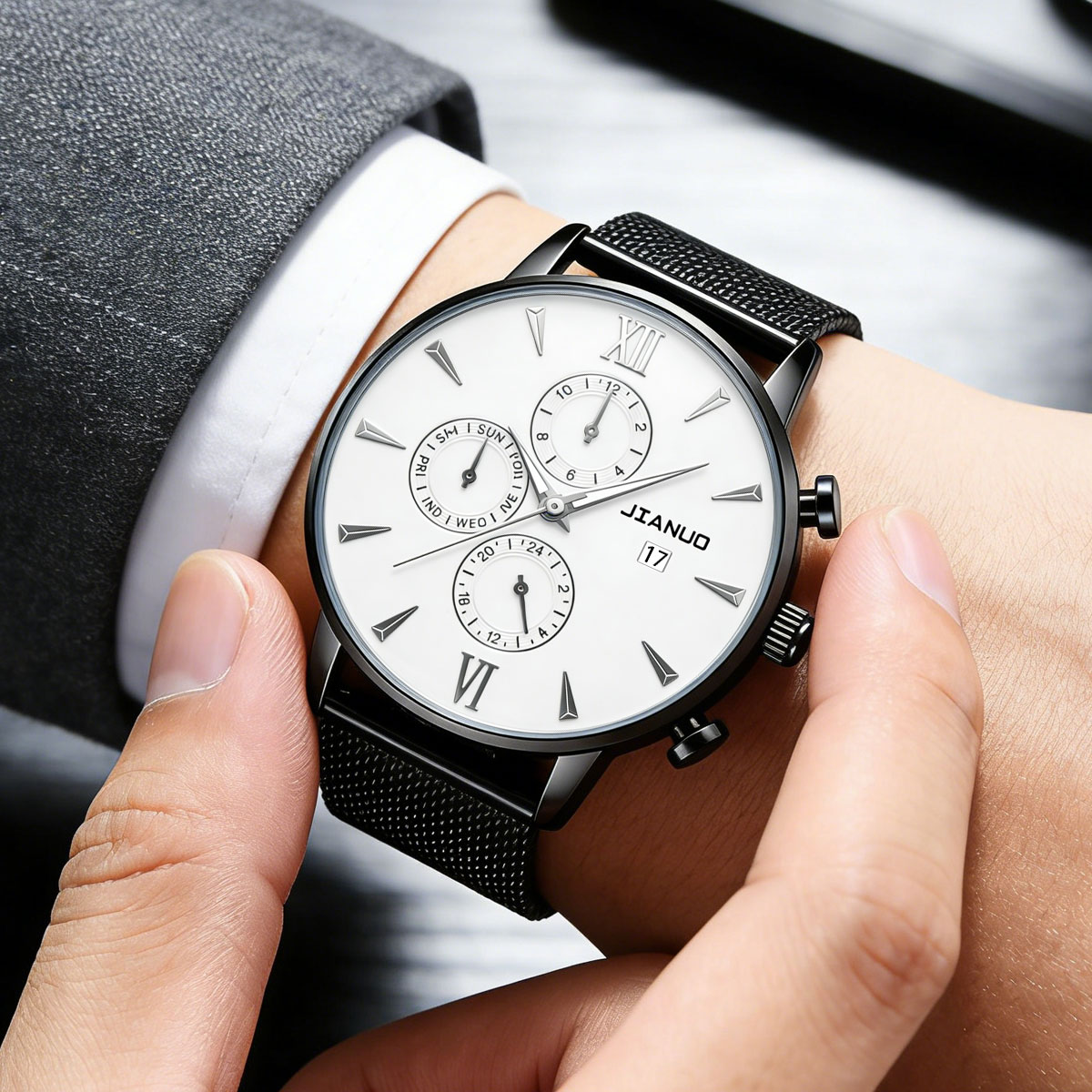 Montre à quartz tendance pour  - Mesh Stainless Strap avis et prix